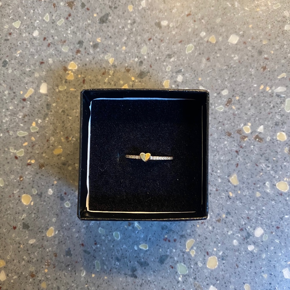 Little Heart Stackable Ring - image 1